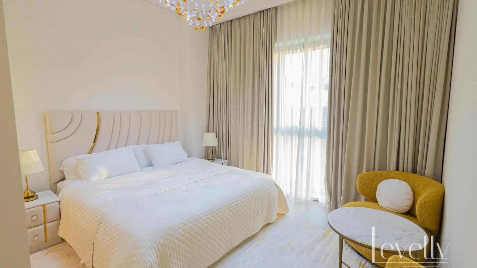 Apartment Spacious Modern 2Br With Partial Burj Khalifa View Dubai