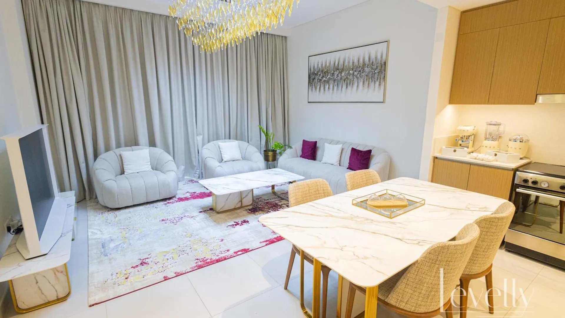 Spacious Modern 2Br With Partial Burj Khalifa View Dubai 0*,